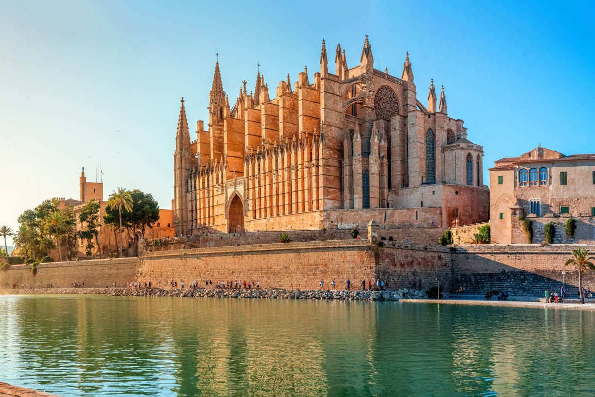 Gothic Cathedral In Palma de Mallorca, Spain