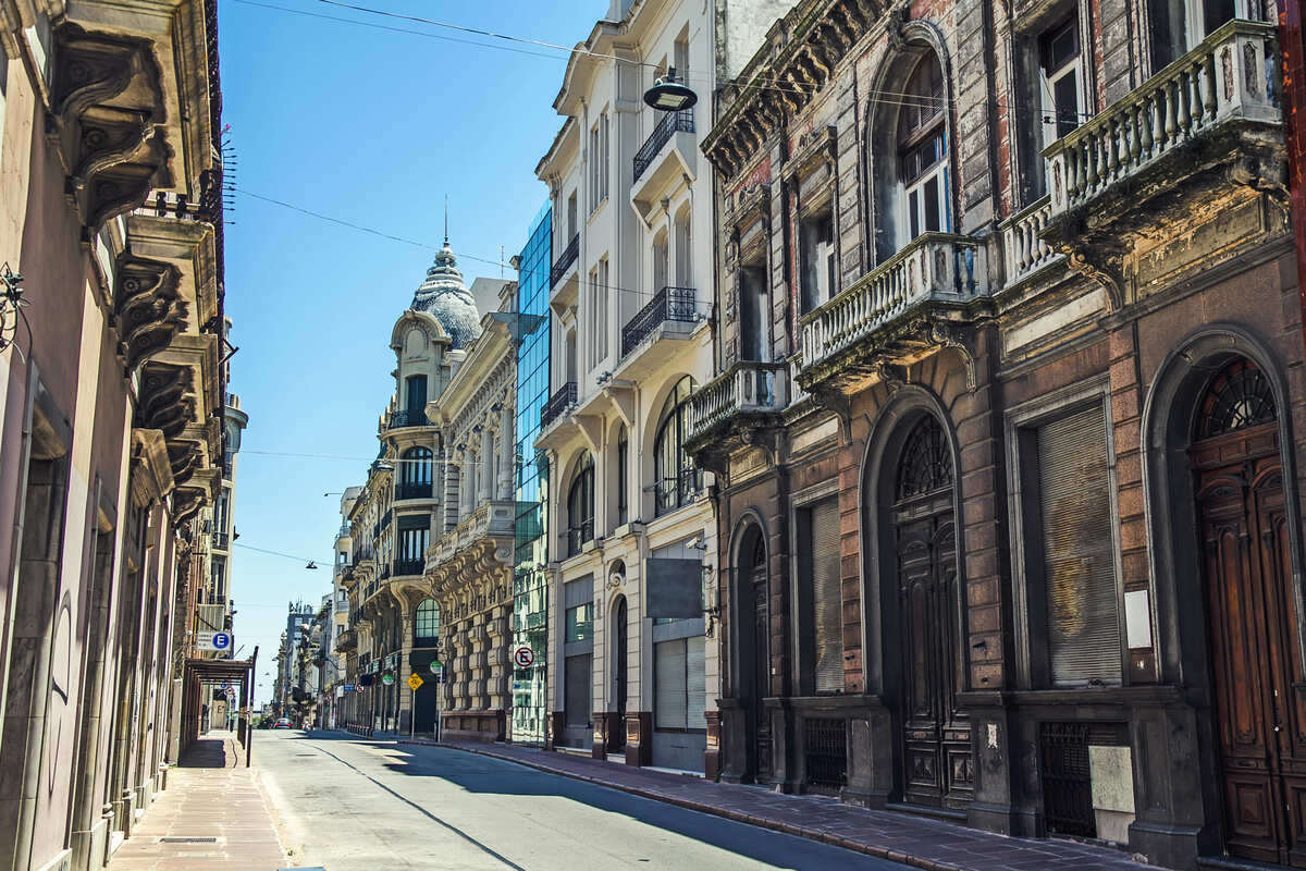 Colonial Architecture In Montevideo, Uruguay